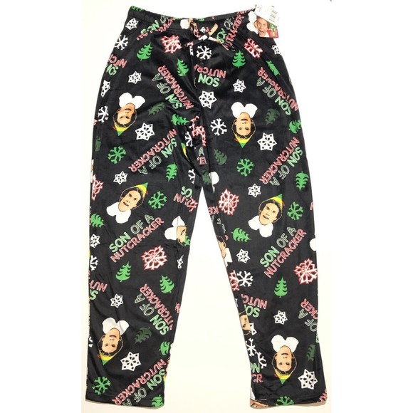 Mens Buddy ELF Son of a Nutcracker Christmas Fleece Sleep Pants Large 36-38 - Picture 2 of 9